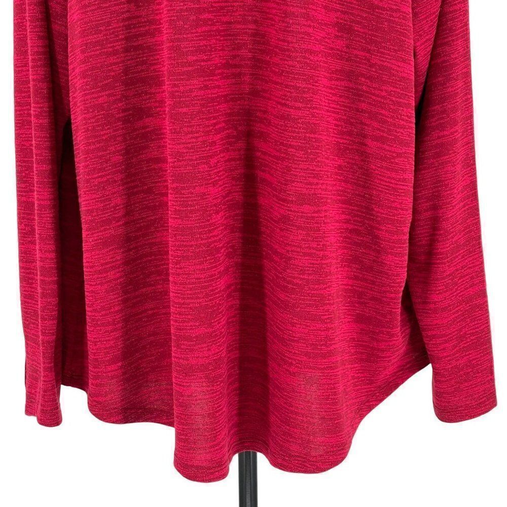 Juicy Couture Long Sleeve Front Cut Out Performance Athletic Top Sporty Women 1X - Picture 7 of 8